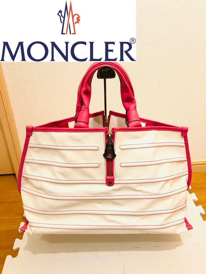 MONCLER アメリ トートバッグ レザー エナメル モンクレール ゴルフ