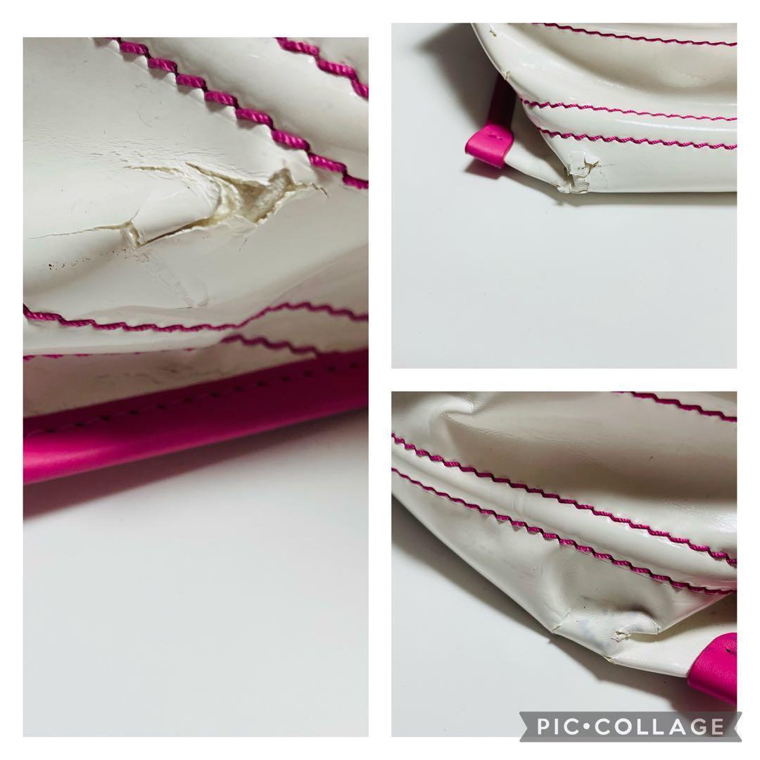 MONCLER アメリ トートバッグ レザー エナメル モンクレール ゴルフ