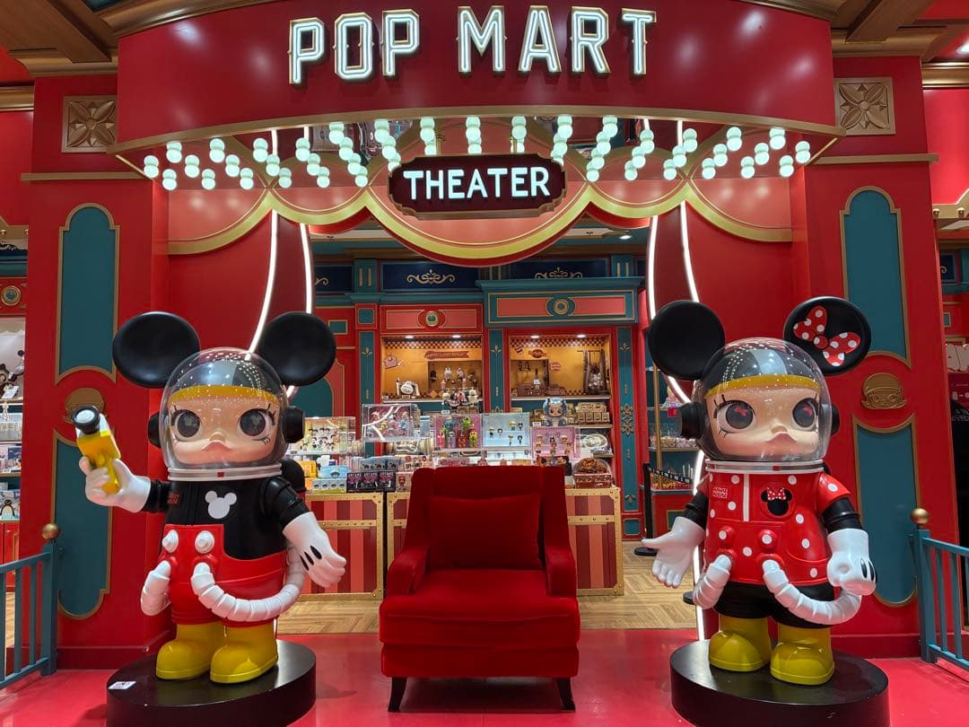 新品 上海ディズニー 限定 pop mart molly 100% ミッキー