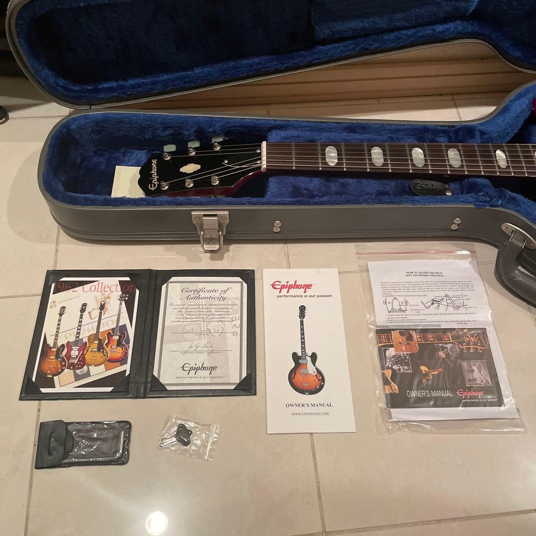 Epiphone クレストウッドカスタム　レッドエレキギター