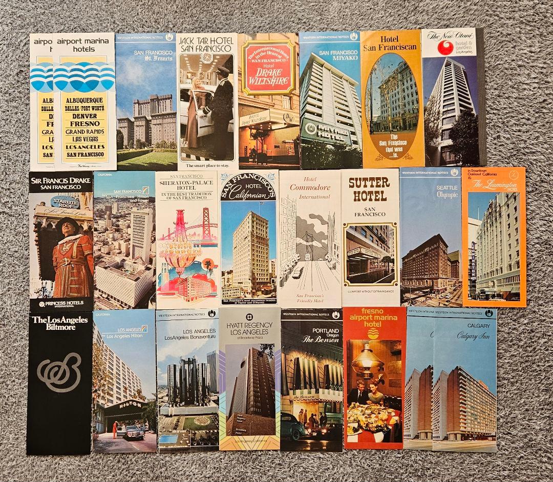 アメリカ ホテル 古いパンフレット 24点セット オマケ付き