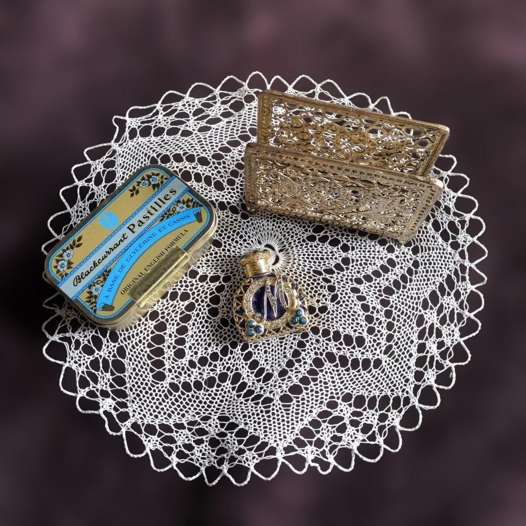 チェコガラス香水瓶蚤の市セット