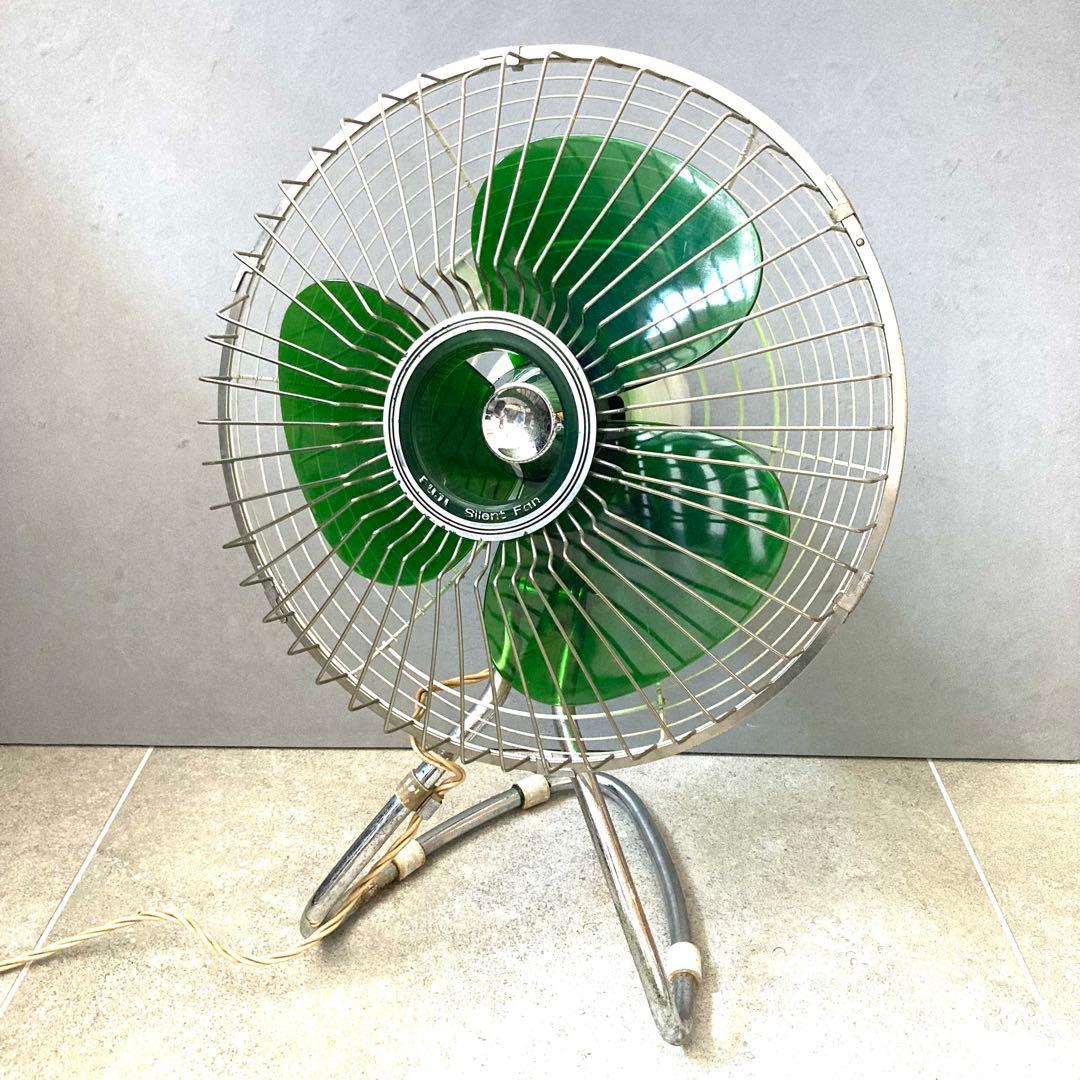 昭和レトロ 富士電機 サイレントファン 扇風機 3枚羽 レトロ家電