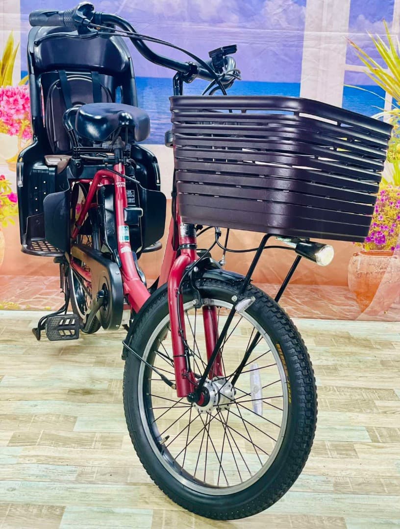 Y2508ギュットアニーズ⭐️13AH！パナソニック子供乗せ電動アシスト自転車