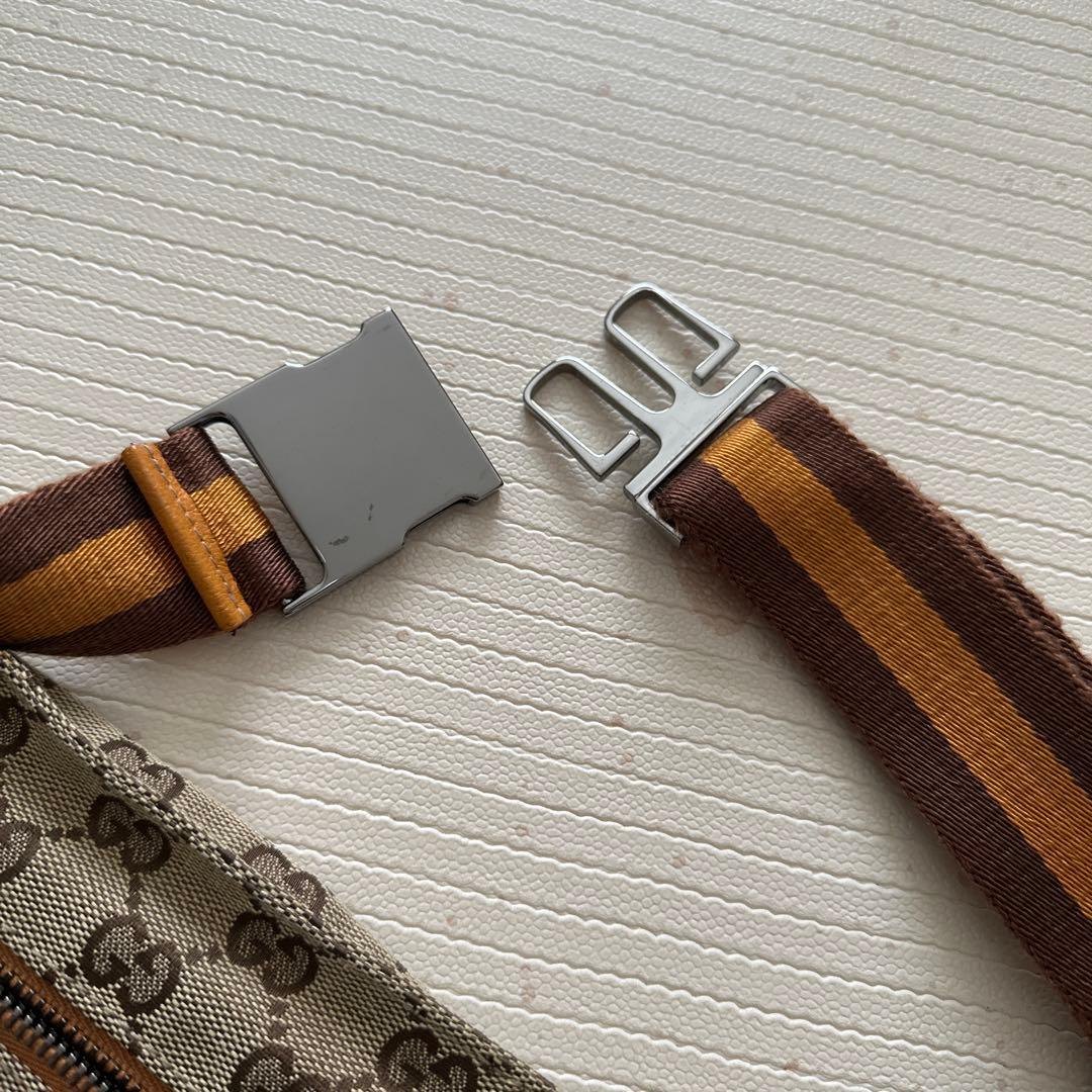Minni【週末限定値下げ】極美品　GUCCI　GG柄　ウエストバッグ