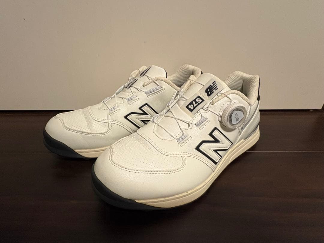 New Balance WL574 ゴルフシューズ ホワイト⭐︎24㎝