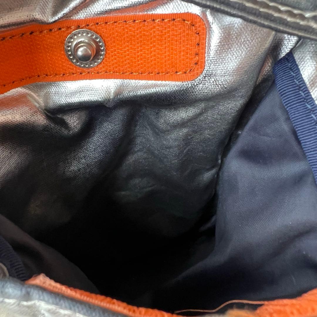 【PORTER×プティローブノアー】シルバー　箔　ヘルメットバッグ　ポーター