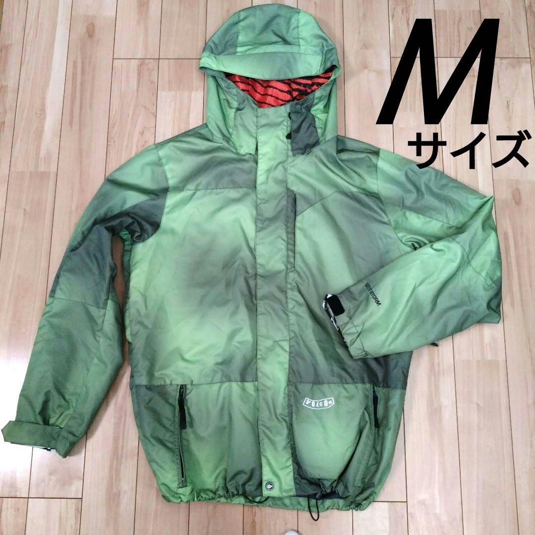 【美品】ボルコム VOLCOM スノーボードウェア ジャケット グリーン M