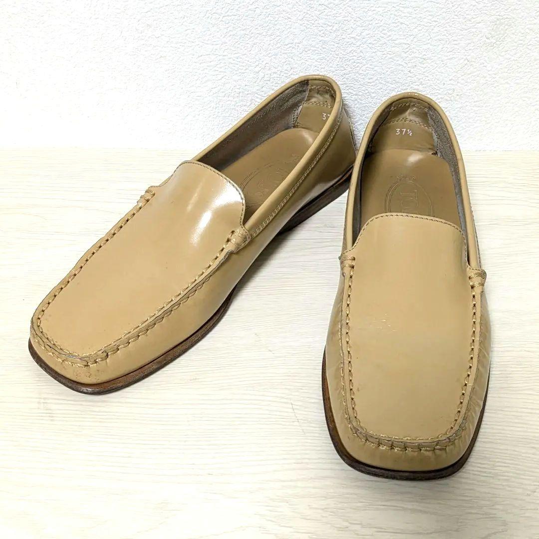 TOD‘S トッズ ドライビングシューズ ローファー 本革 ベージュ