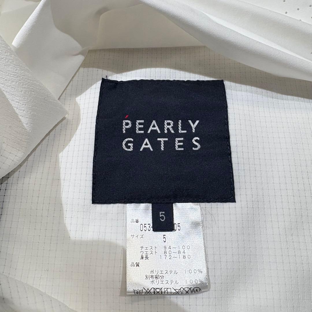 《美品》PEARLY GATES フード付 ジップ ナイロンジャケット ゴルフ