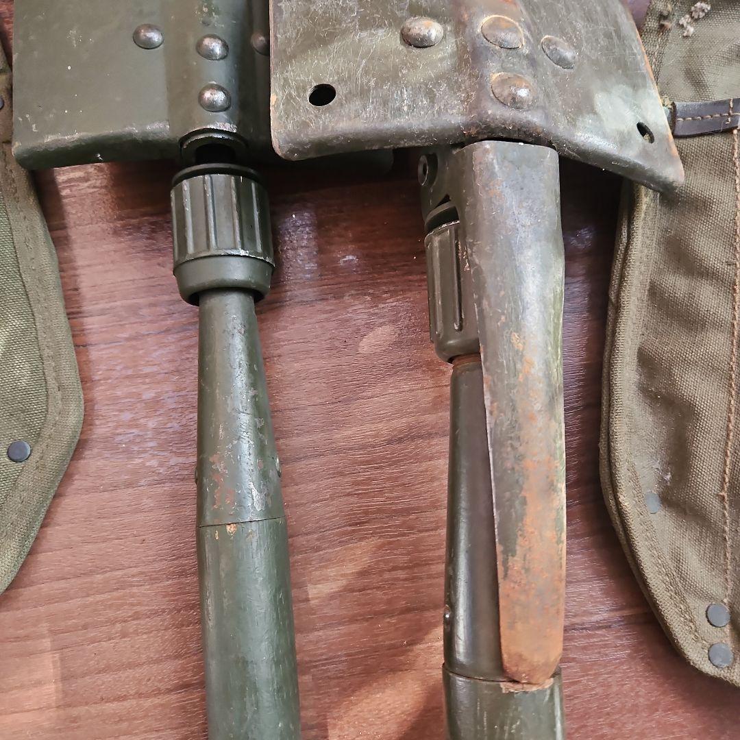 U.S.刻印 オリーブドラブ スコップ 2個セット