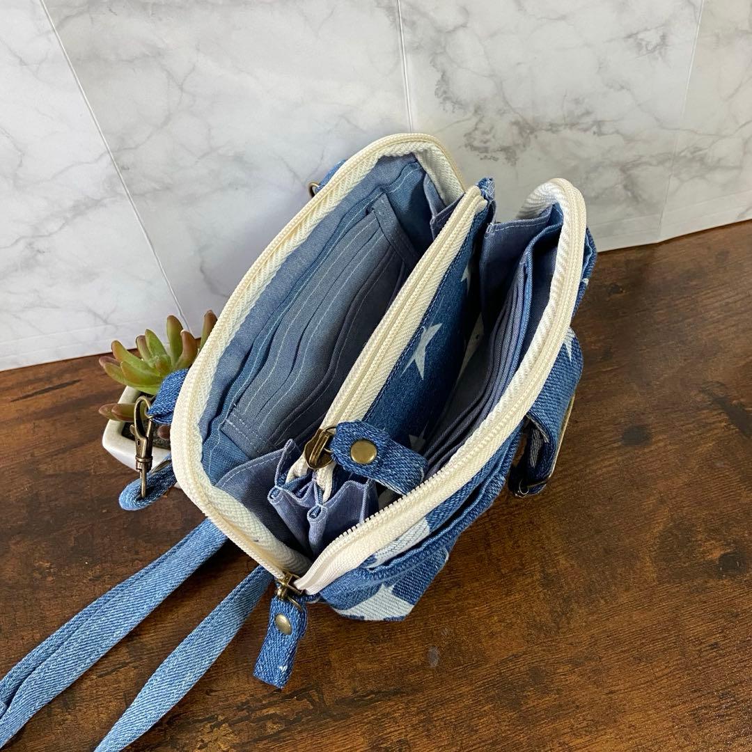 専用ページ*デニムリメイク【ショルダーバッグ＆スマホポーチ】ハンドメイド