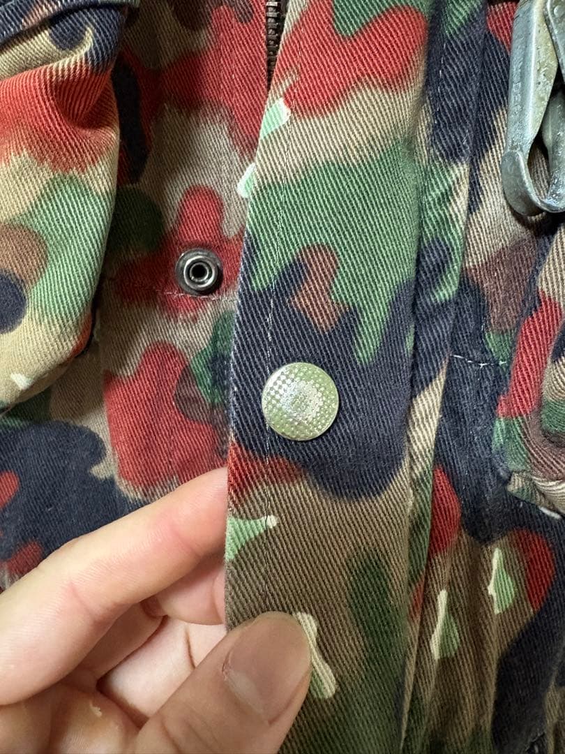 【美品】70s スイス軍 M70 アルペンカモ フィールドジャケット