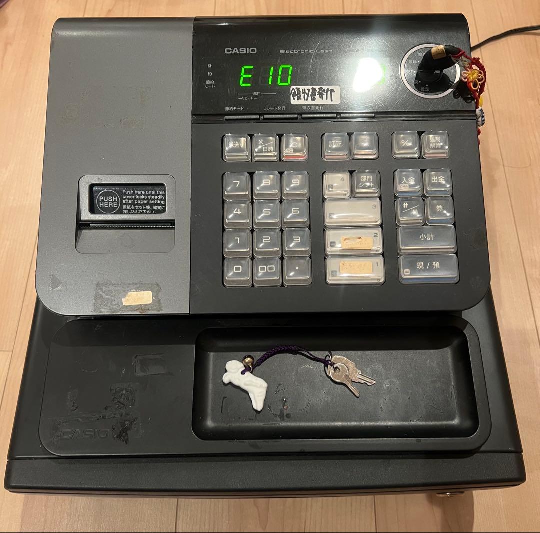 【ジャンク品】カシオ レジスター SE-S20（鍵有り・現状渡し）