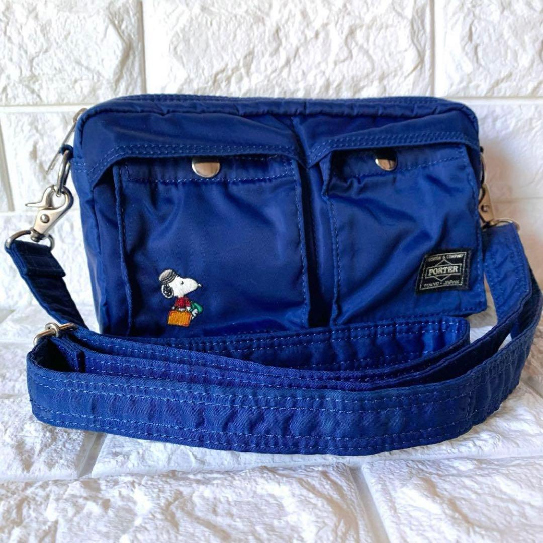 レア✨【極美品】JOE PORTER スヌーピー ショルダーバッグ ネイビー 青