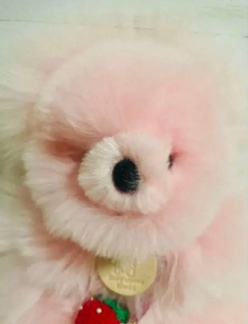 【ベビーアルパカ専門店fuwari】ぬいぐるみ（くま）【サーモンピンク】