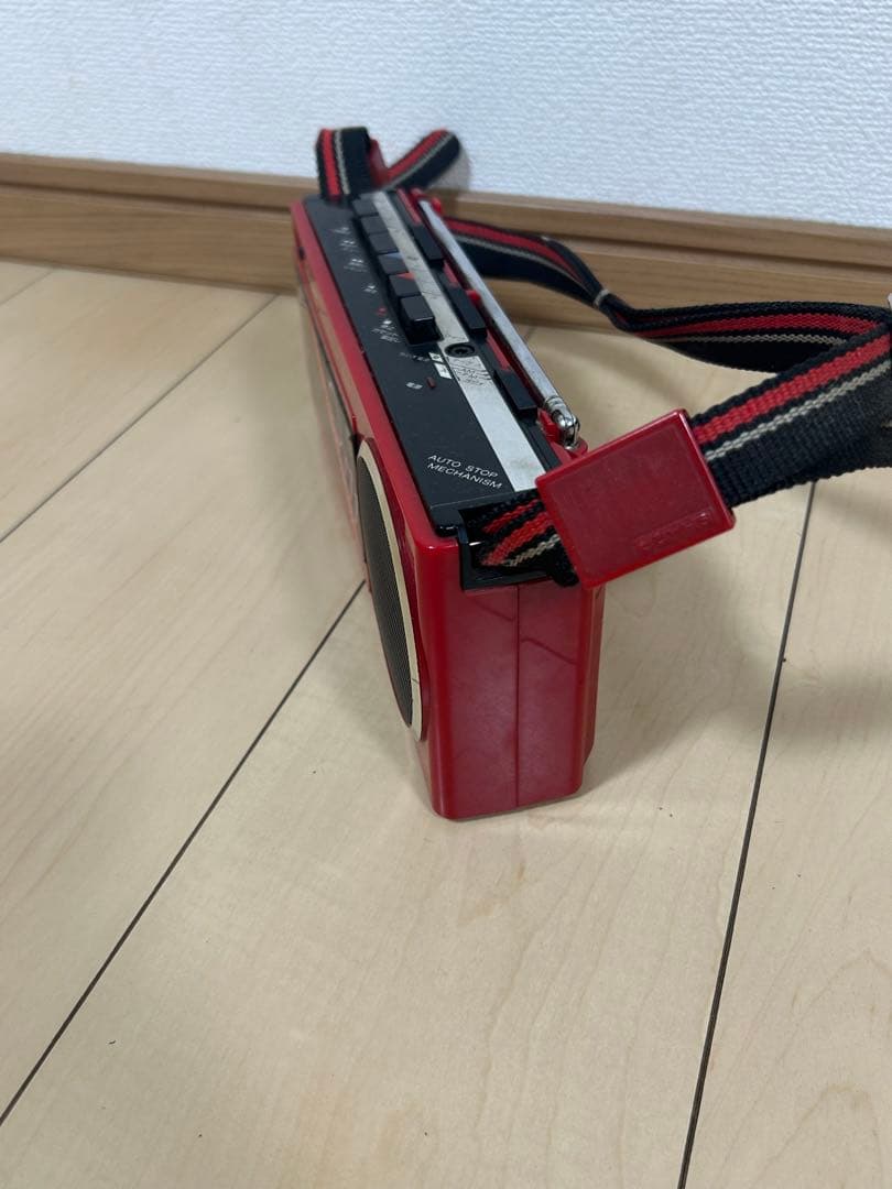 SHARP/シャープラジカセ QT-11R レトロ ラジオ モノラルカセット