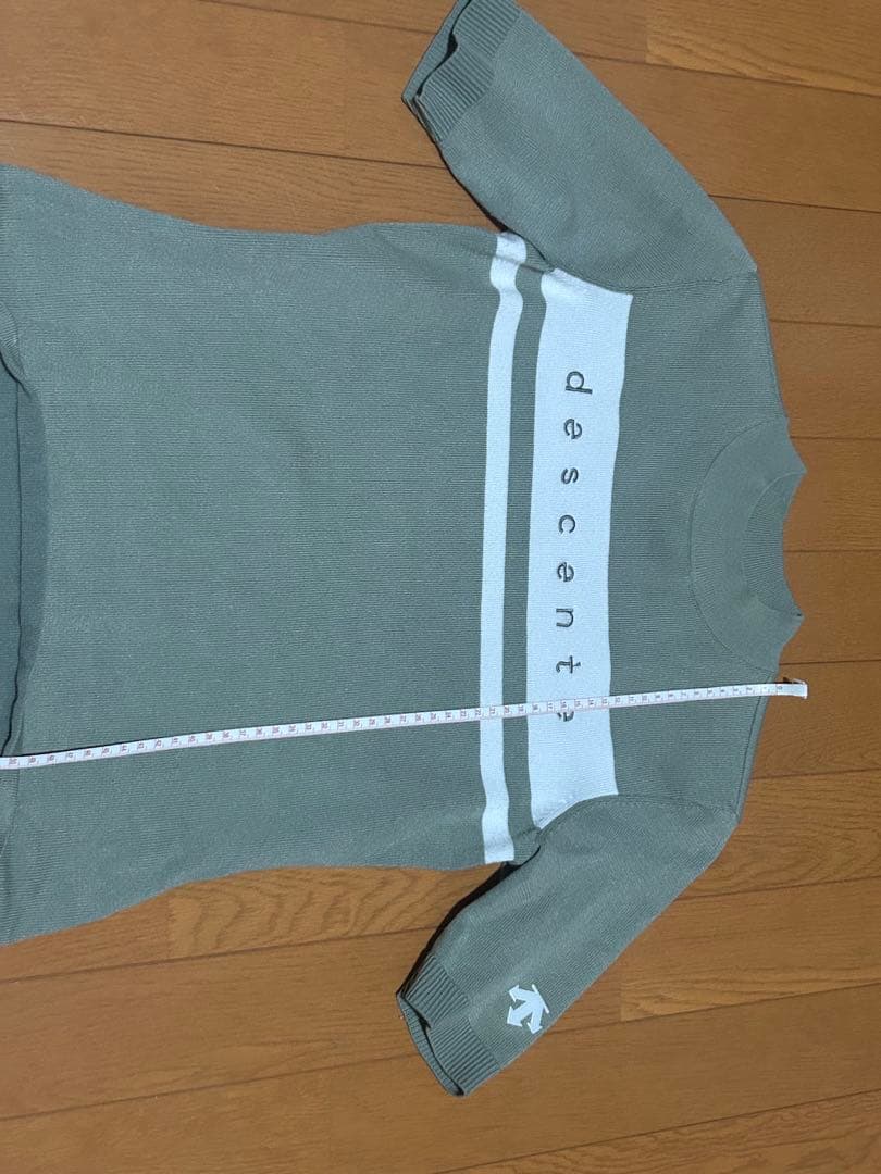 descenteライトグリーンシャツ サンバイザーセット サイズM