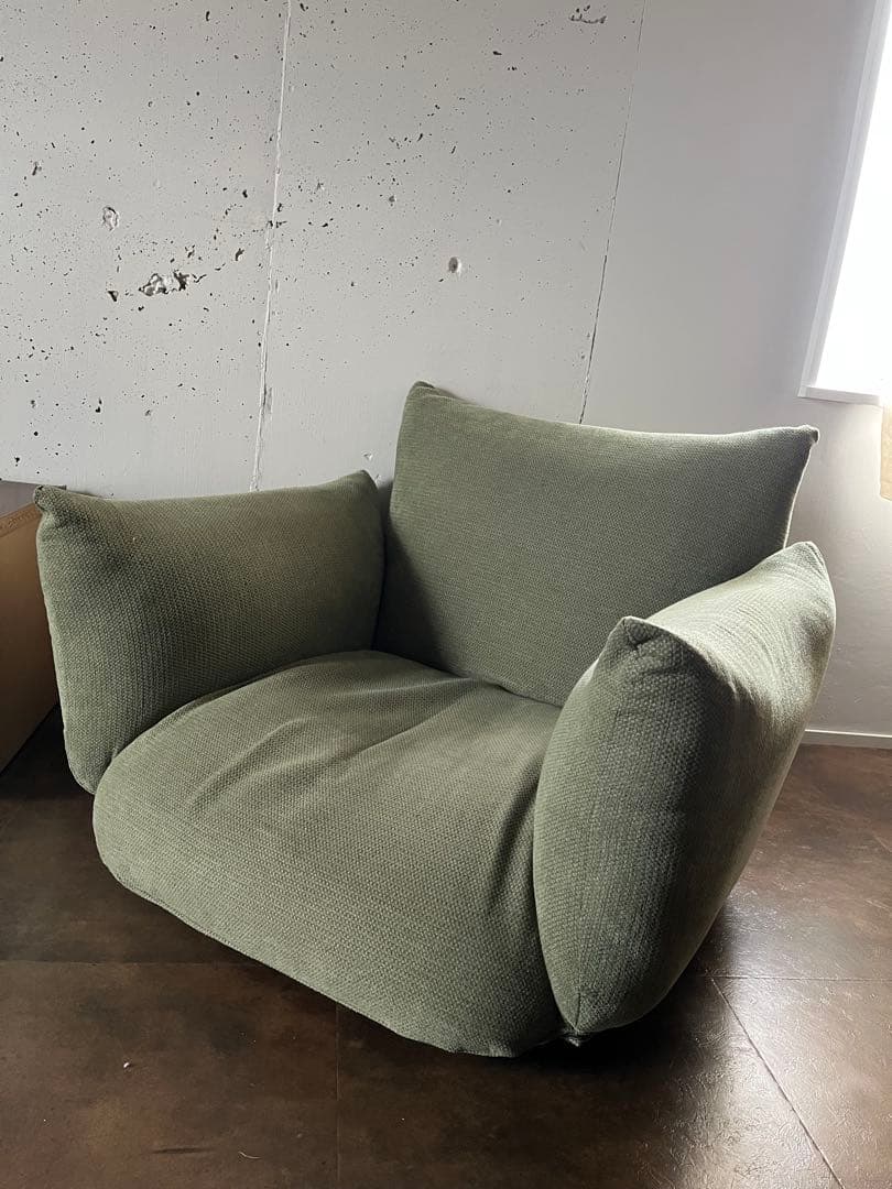 無印良品　リクライニング　フロアソファ　１シーター　グリーン