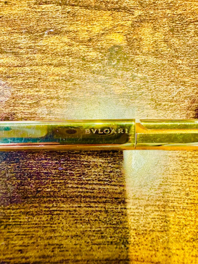 ブルガリ ツイスト式ボールペン エキセントリック ゴールドカラー