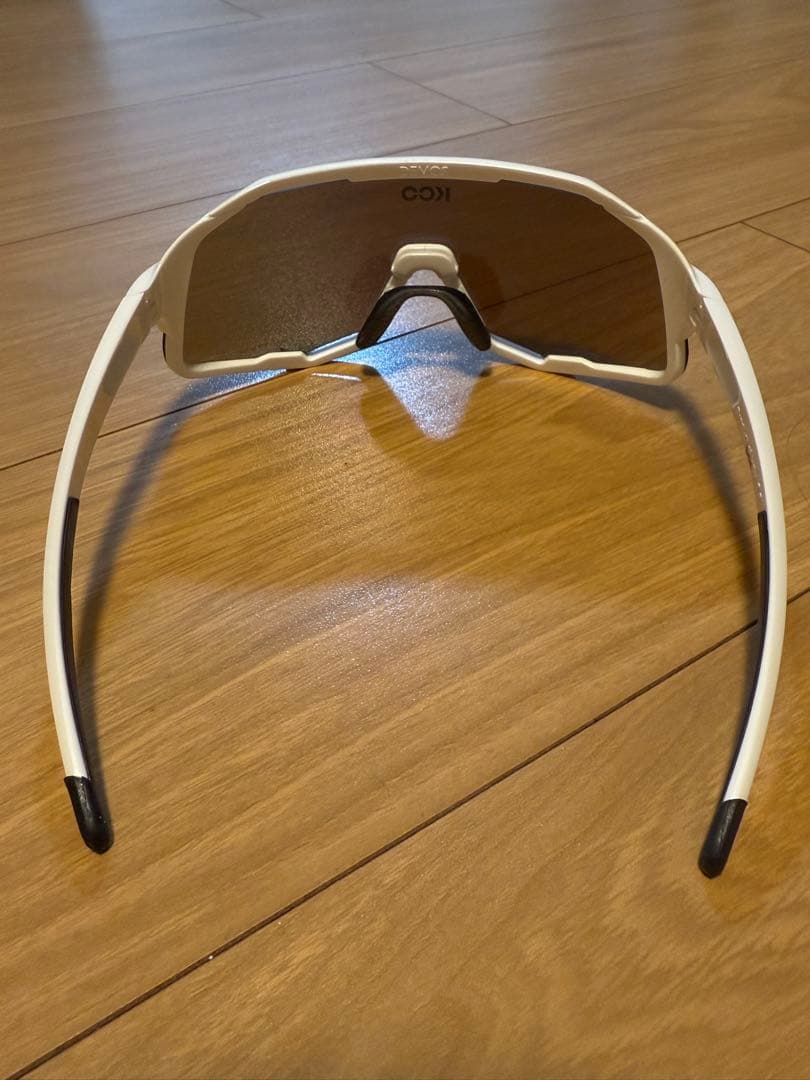 KOO DEMOS KASKスポーツサングラス ホワイト/ブルー　ロードバイク