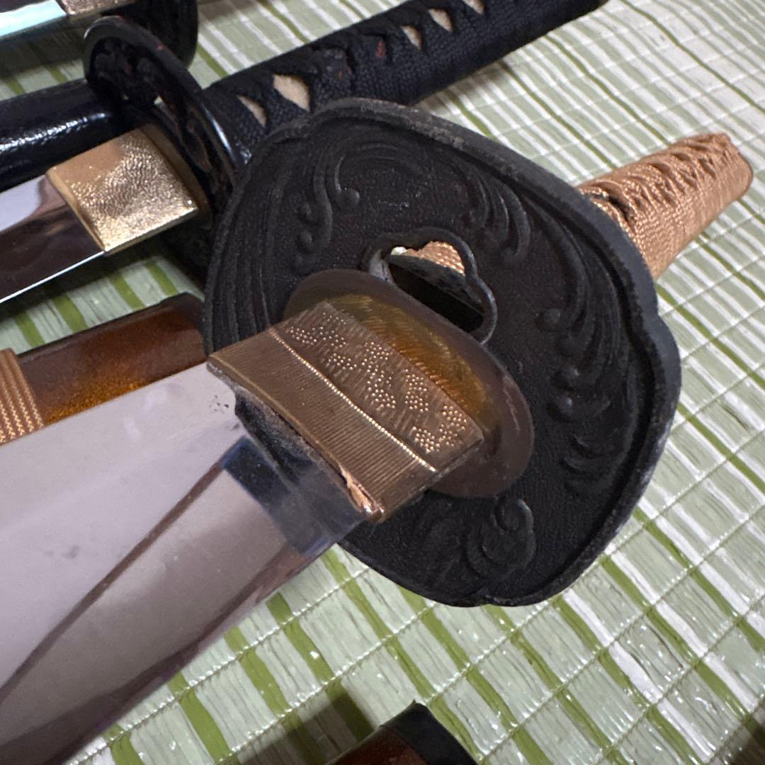 模造刀　模擬刀　武士　侍　伝統工芸　剣　ソード　太刀　小太刀　鞘　鍔　4本セット