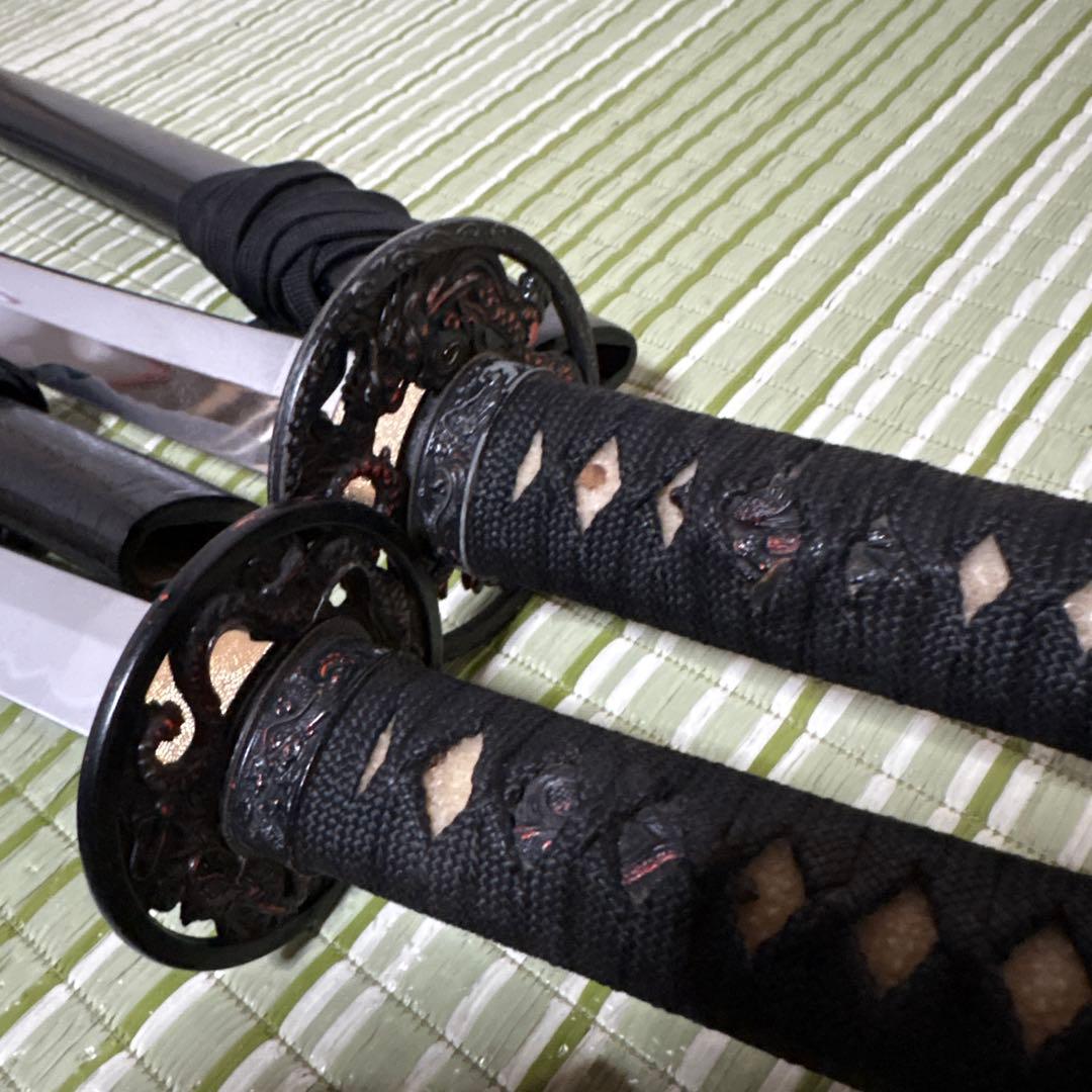 模造刀　模擬刀　武士　侍　伝統工芸　剣　ソード　太刀　小太刀　鞘　鍔　4本セット