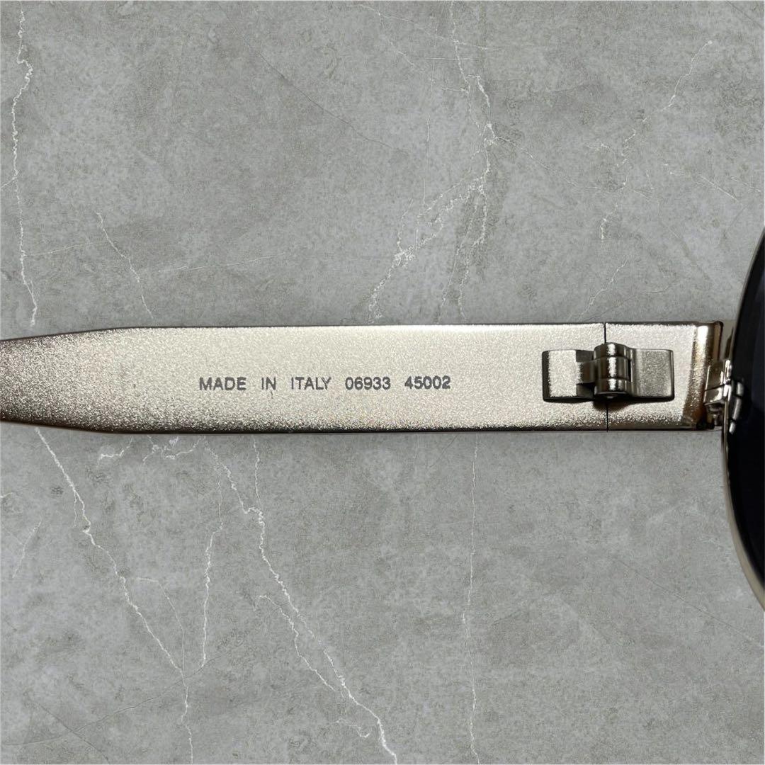 CHANEL サングラス オーバル型 ロゴ入り シルバーフレーム