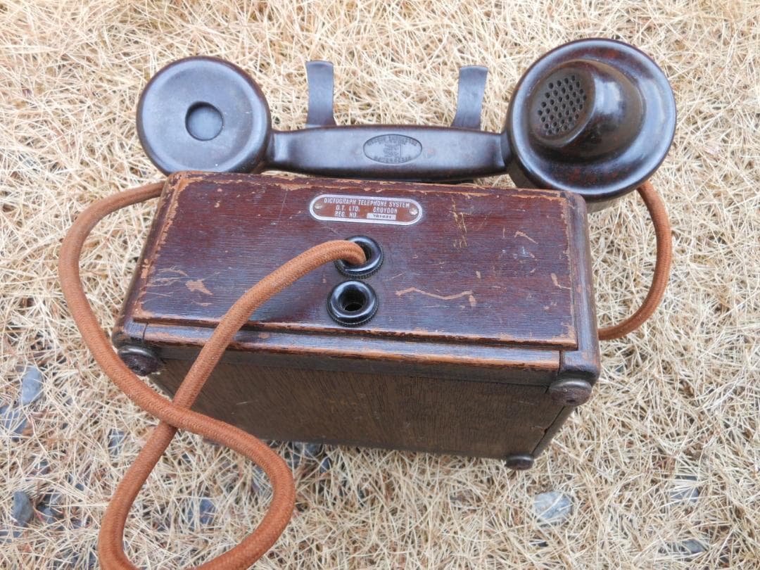 アンティーク　電話機　インターフォン　英国製　ディクトグラフ電話システム