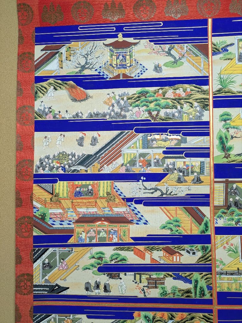 親鸞聖人御絵伝 表具 西本願寺紋