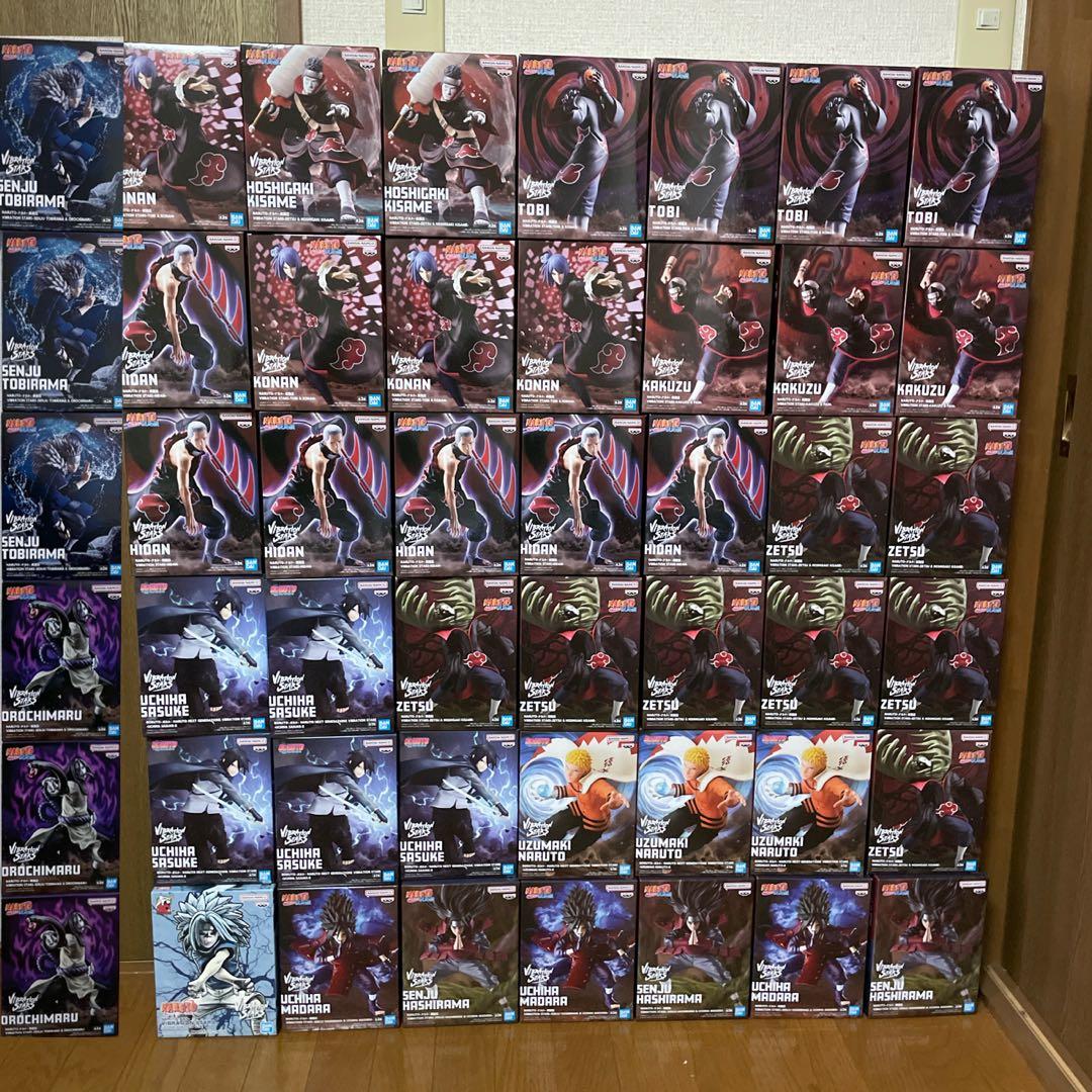① ナルト　サスケ　飛段　トビ　小南　ゼツ　角都　鬼鮫　マダラ　柱間　フィギュア
