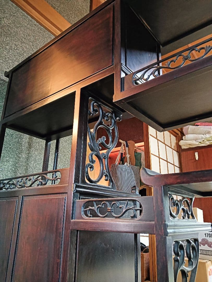 茶棚　茶箪笥　和タンス　アンティーク飾り棚