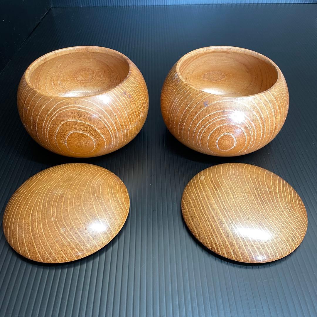 綺麗 蛤 はまぐり碁石 那智黒碁石 大碁笥 竹印 セット 割れ無し