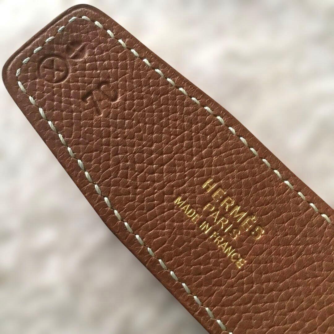 エルメス　ベルト　リバーシブル　バックルなし　70