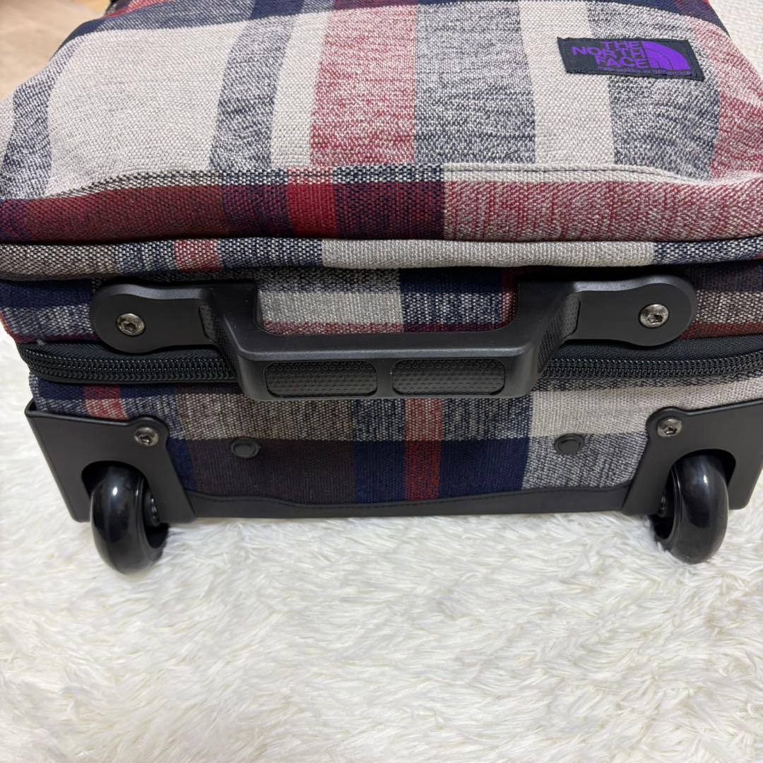 【美品】ノースフェイス キャリーケース パープルレーベル トラベルキャリー2輪