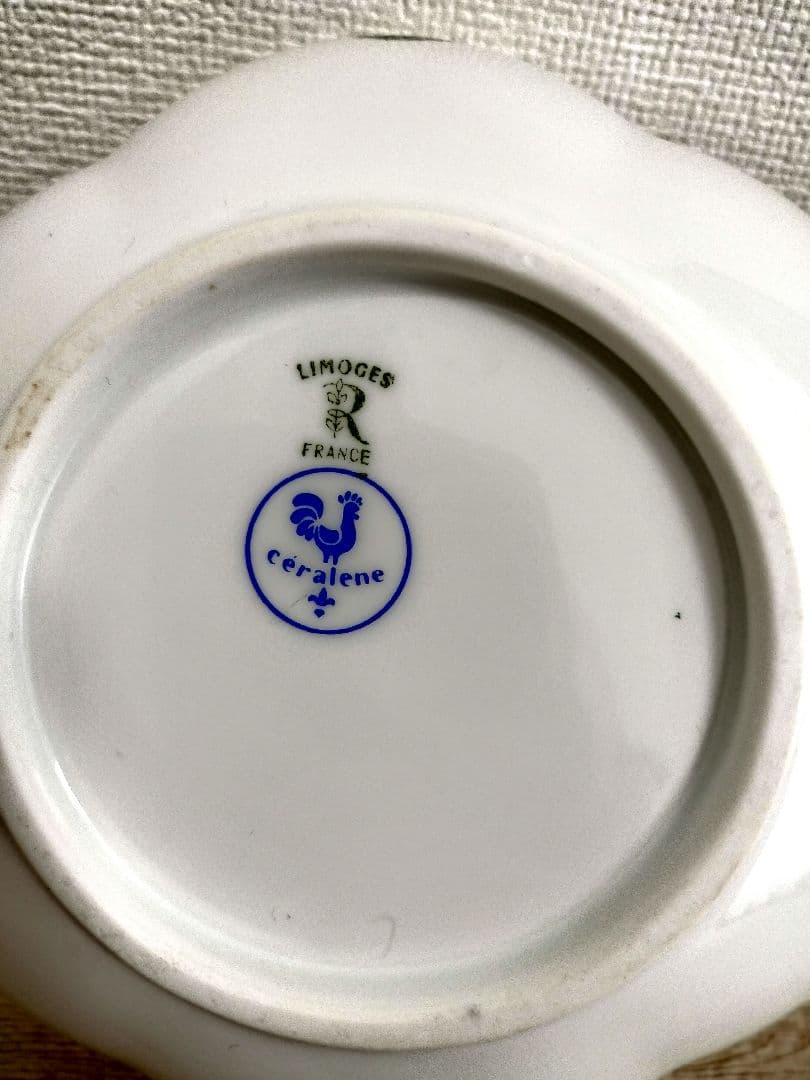 お値下げしました、3枚組　ヴィンテージ 　リモージュ　セラレンアネモネ　ボウル