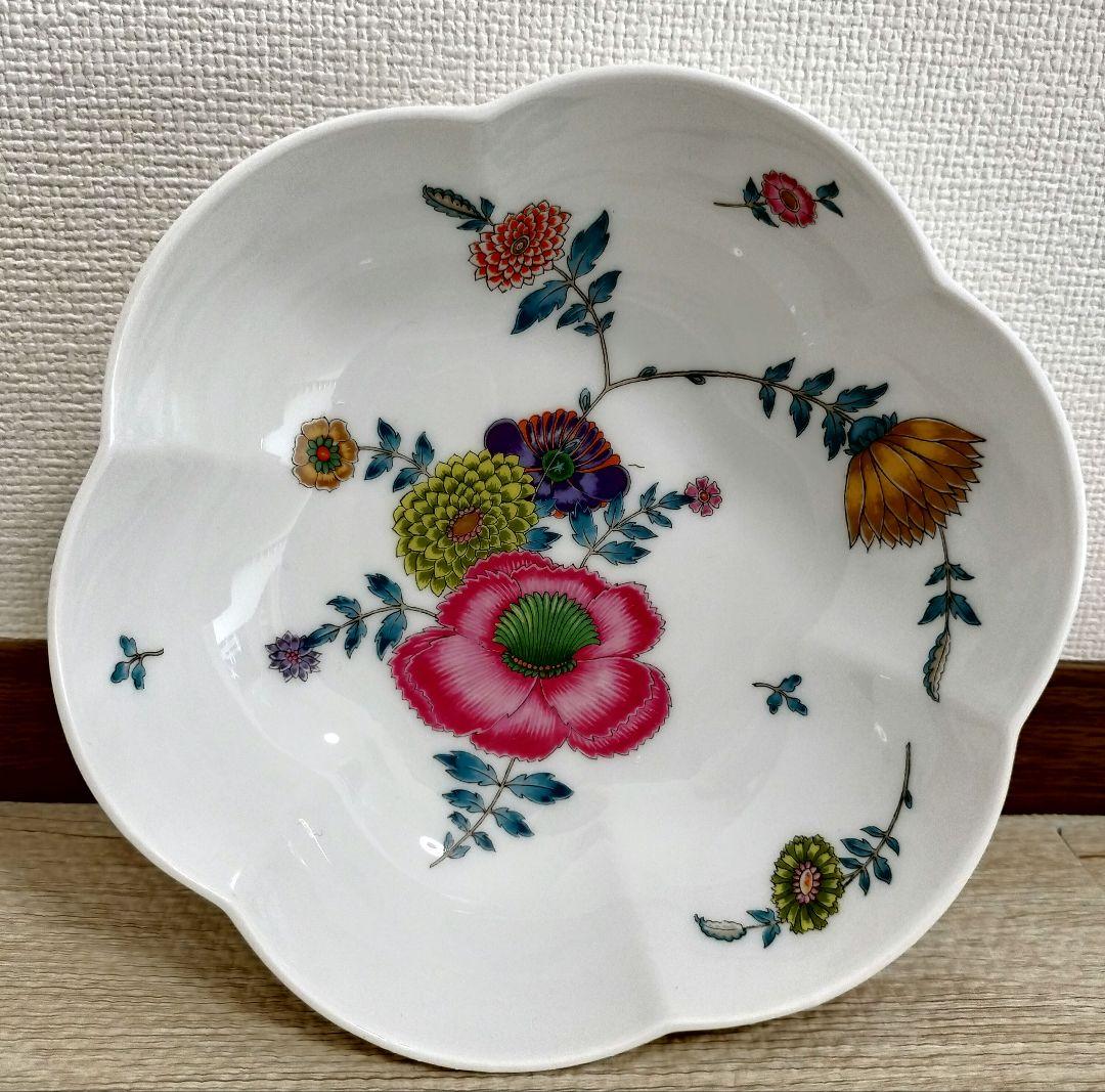 お値下げしました、3枚組　ヴィンテージ 　リモージュ　セラレンアネモネ　ボウル