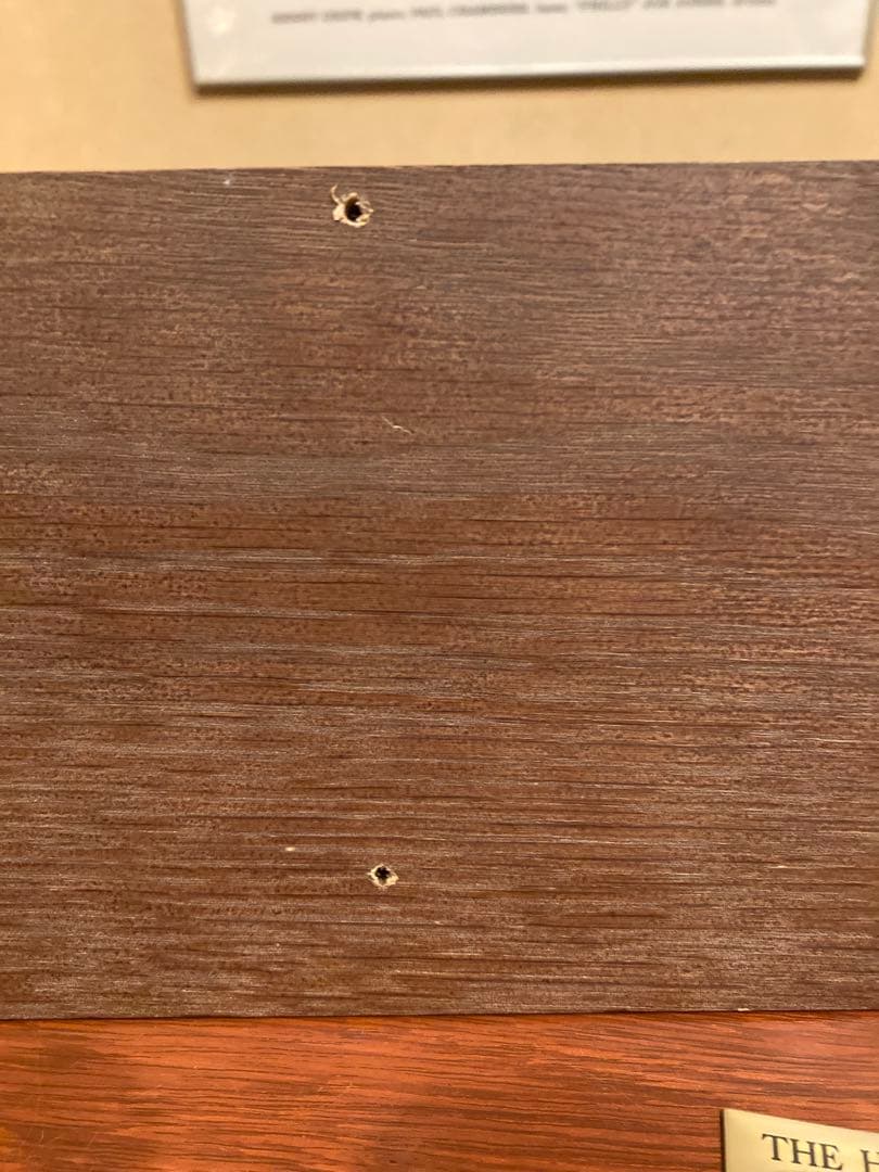 サントリーウイスキー山崎、白州専用木製台座　替えのプレート付き　ディスプレイ