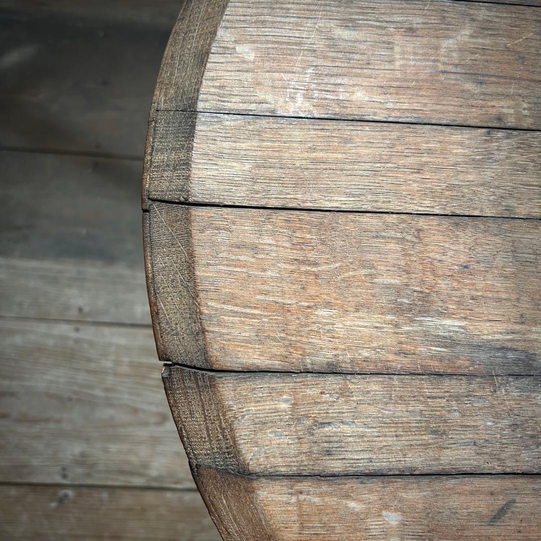 フランスアンティーク アイアン ビストロテーブル カフェテーブル ラウンド