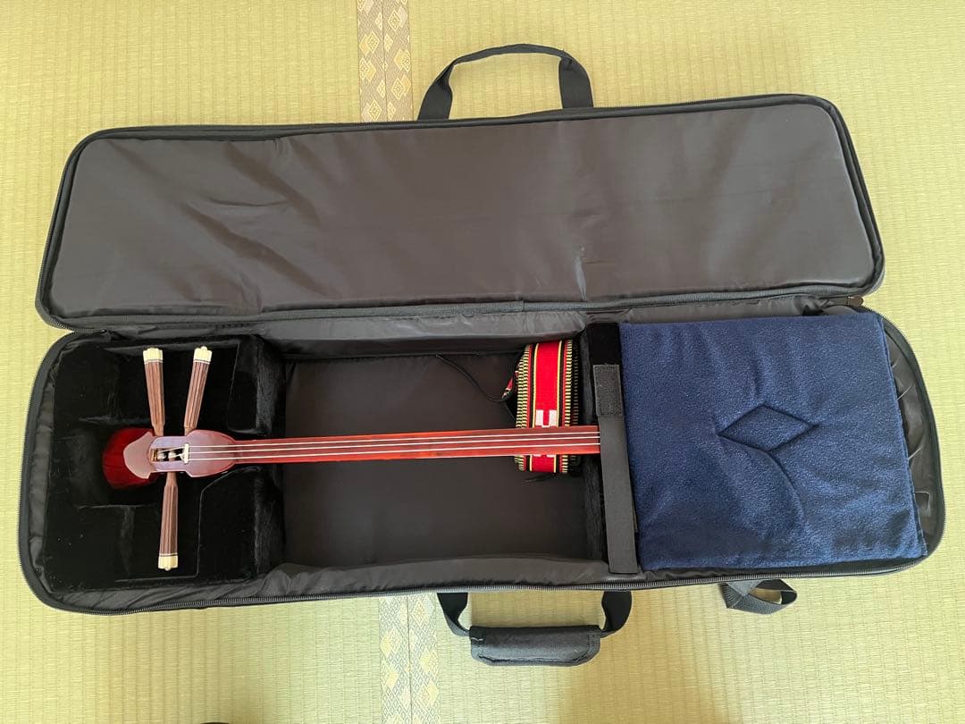 三線本体 ケース ストラップ 爪 予備弦 教本付き
