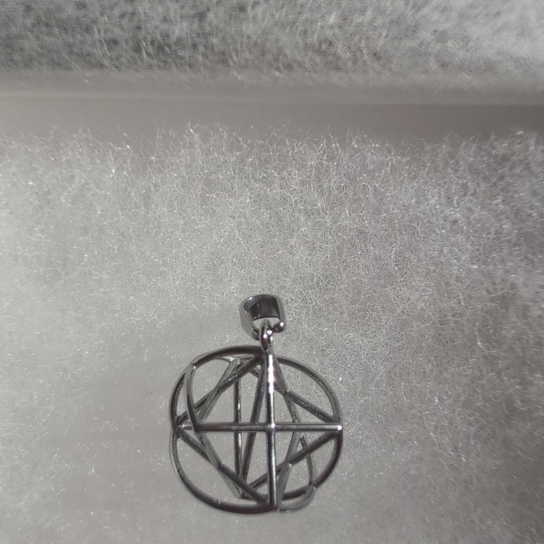 ミスマルノタマ　ネックレス　トップ　本革紐　①