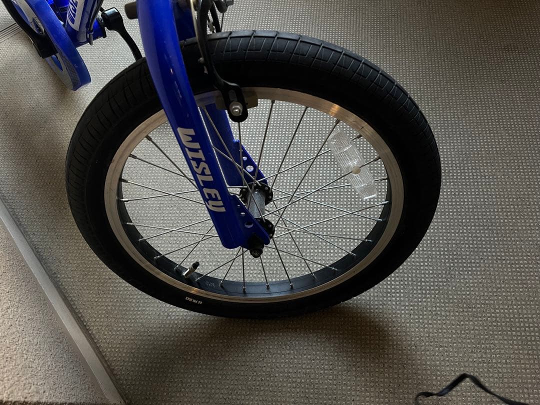 子供用青い自転車18インチ