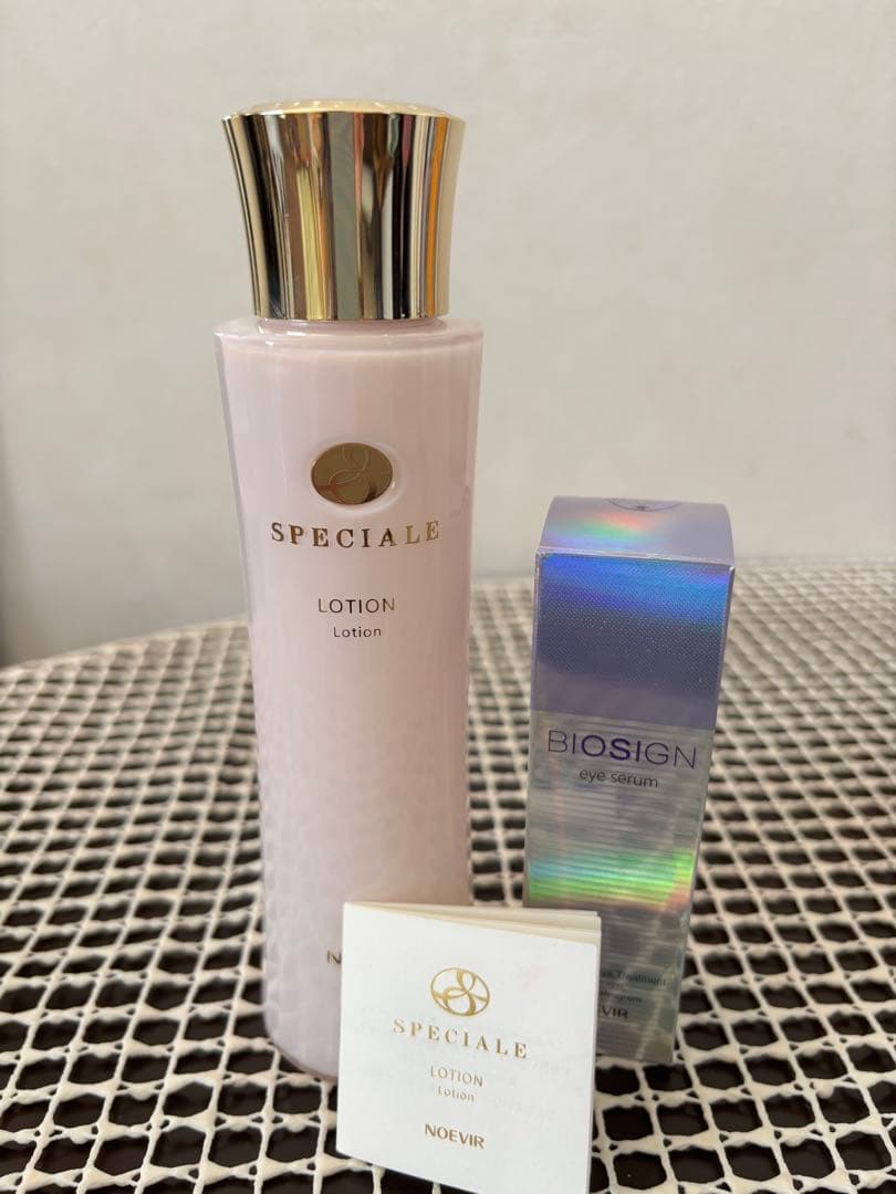 SPECIALE LOTION とノエビア バイオサイン アイセラムセット