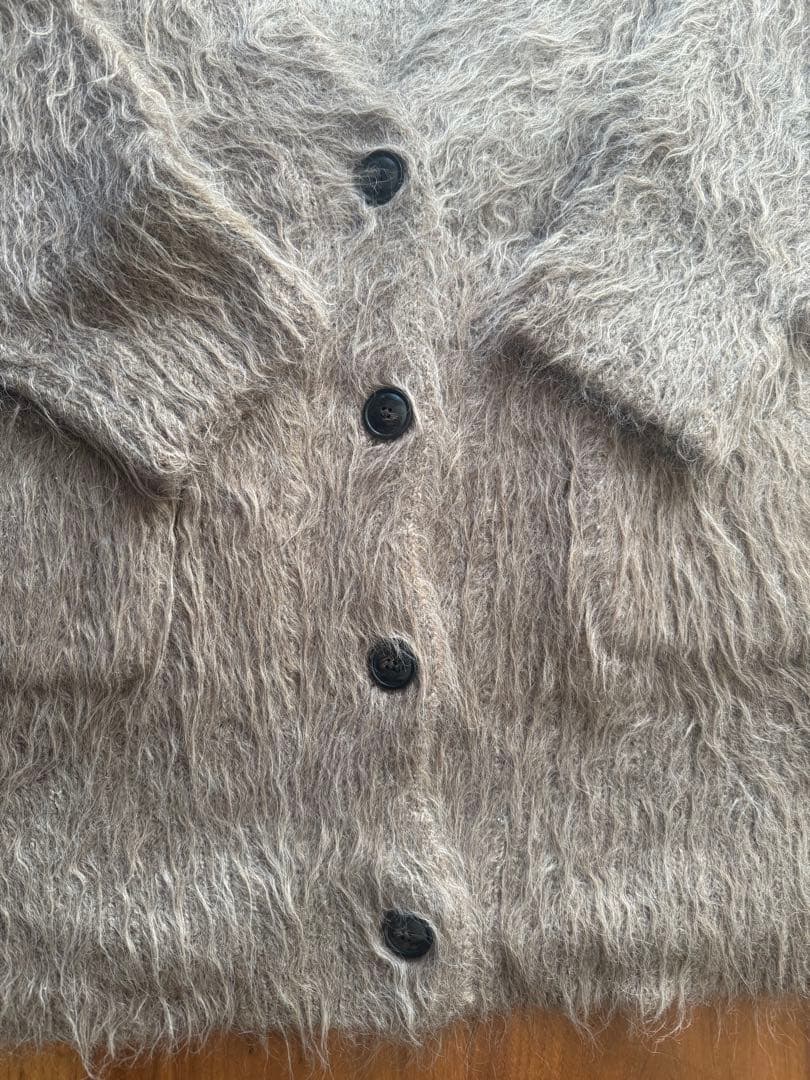 美品カレンソロジーCurensolog アルパカキモウカーディガン　ベージュ