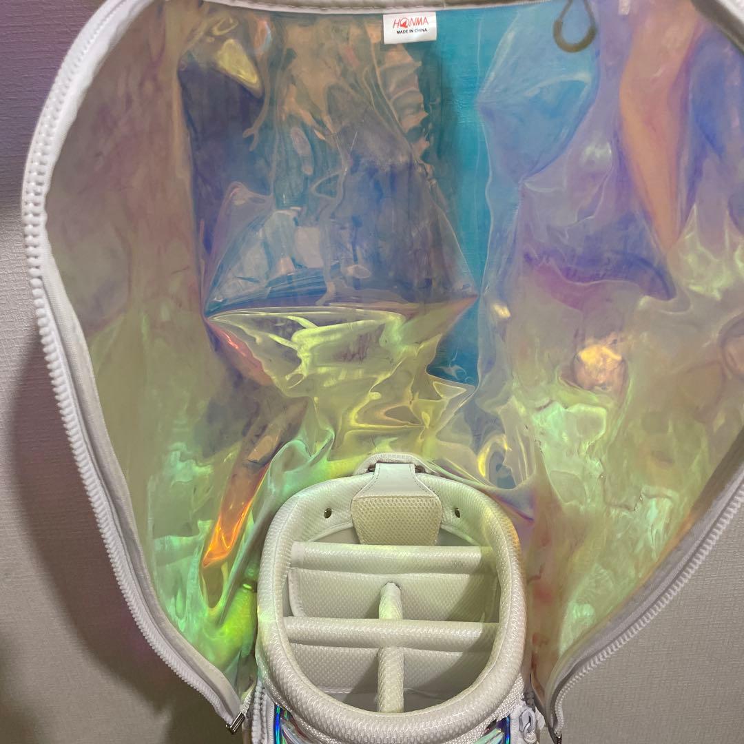 ホンマ キャディーバッグ　9型オーロラ ホワイト CB12060 スケルトン