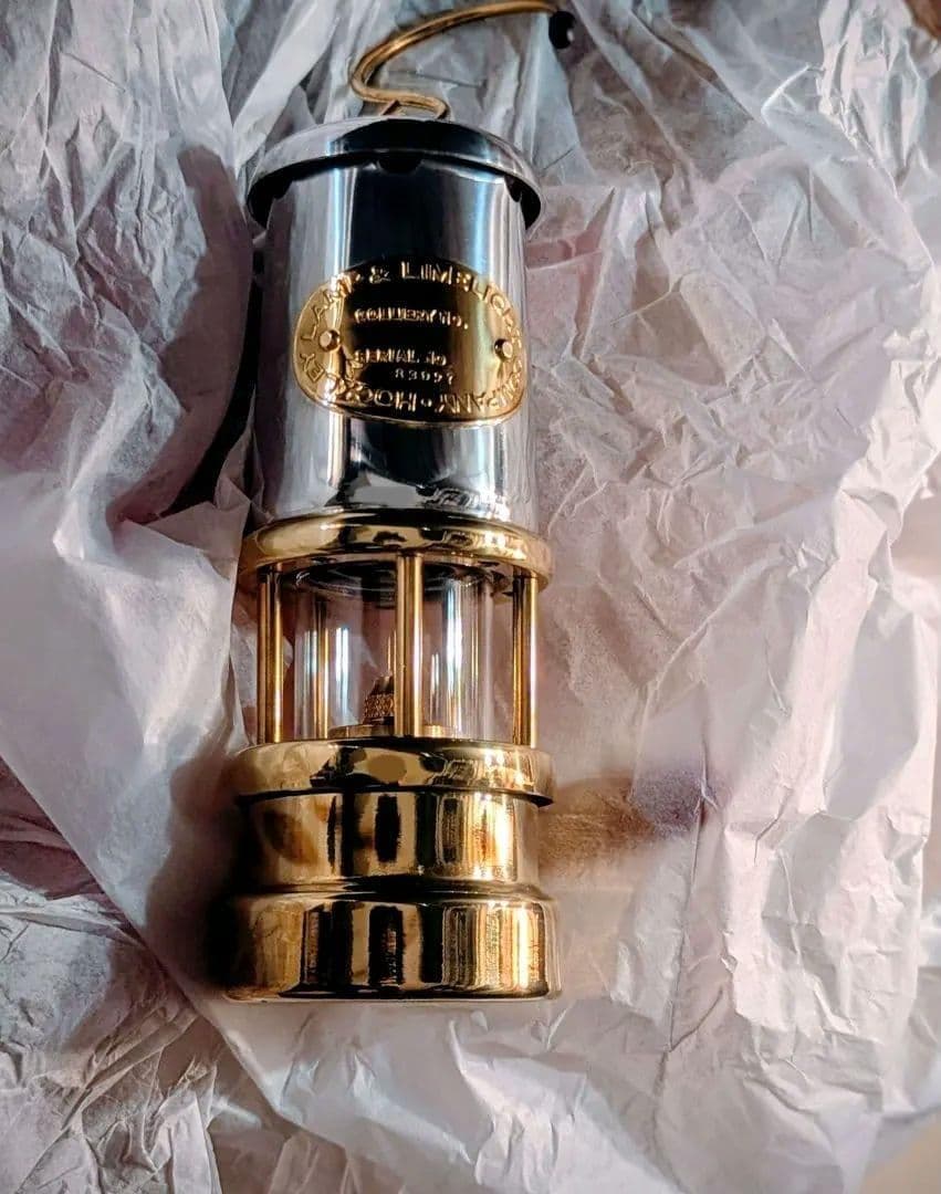 【新品】JD バーフォード マイナーズランプ Mサイズ【ニッケル＆ブラス】