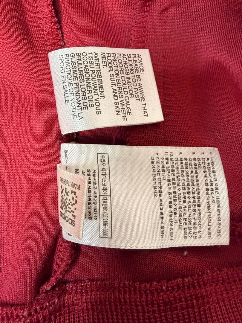 adidas フルジップパーカー 赤白 フルミネンセFC サイズM