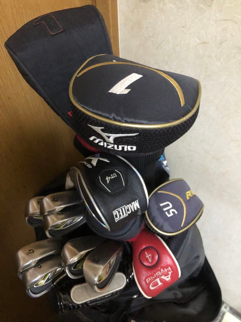 Mizuno RV-09 ゴルフバッグ クラブ＆ドライバー全18本