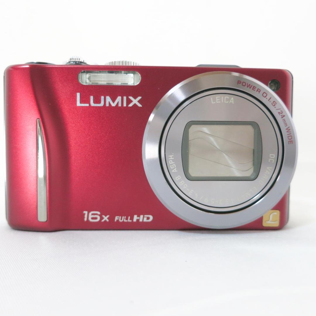 美品☆Panasonic LUMIX DMC-TZ20 デジタルカメラ レッド