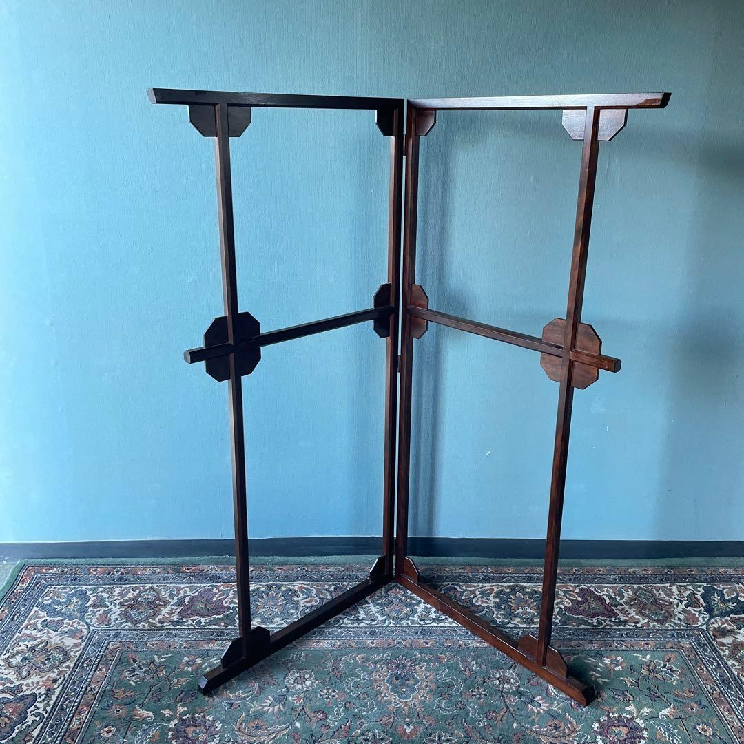 【希少】松本民芸家具　衣桁　衣紋掛け　ハンガー　着物掛け　サクラ材　美品